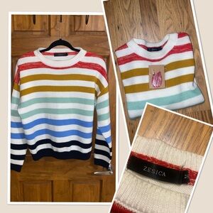 Women's Striped Multicolor Sweater